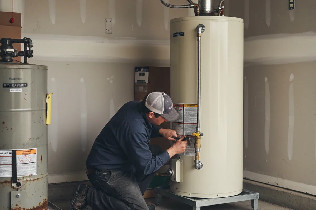 Water heater and shutoff valve replacement in Panorama City